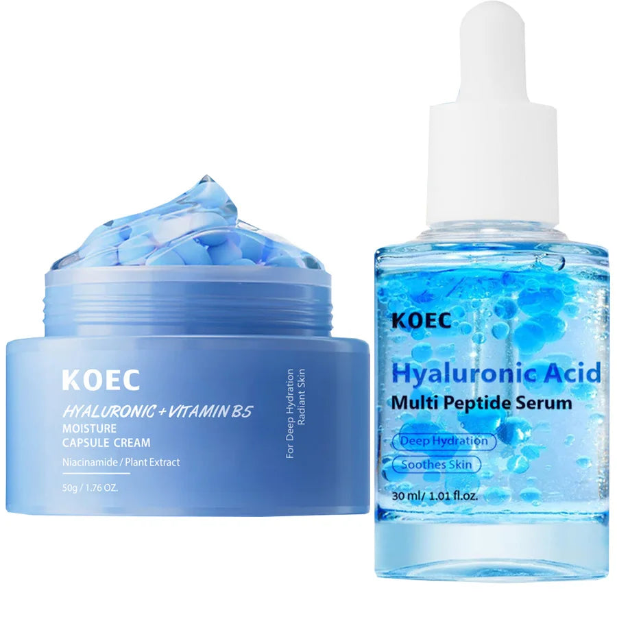 Hyaluronic Acid And Vitamin B5 Capsule Cream Long-Lasting Hydration,Barrier Care & Calming Daily Facial Moisturizer And Serum