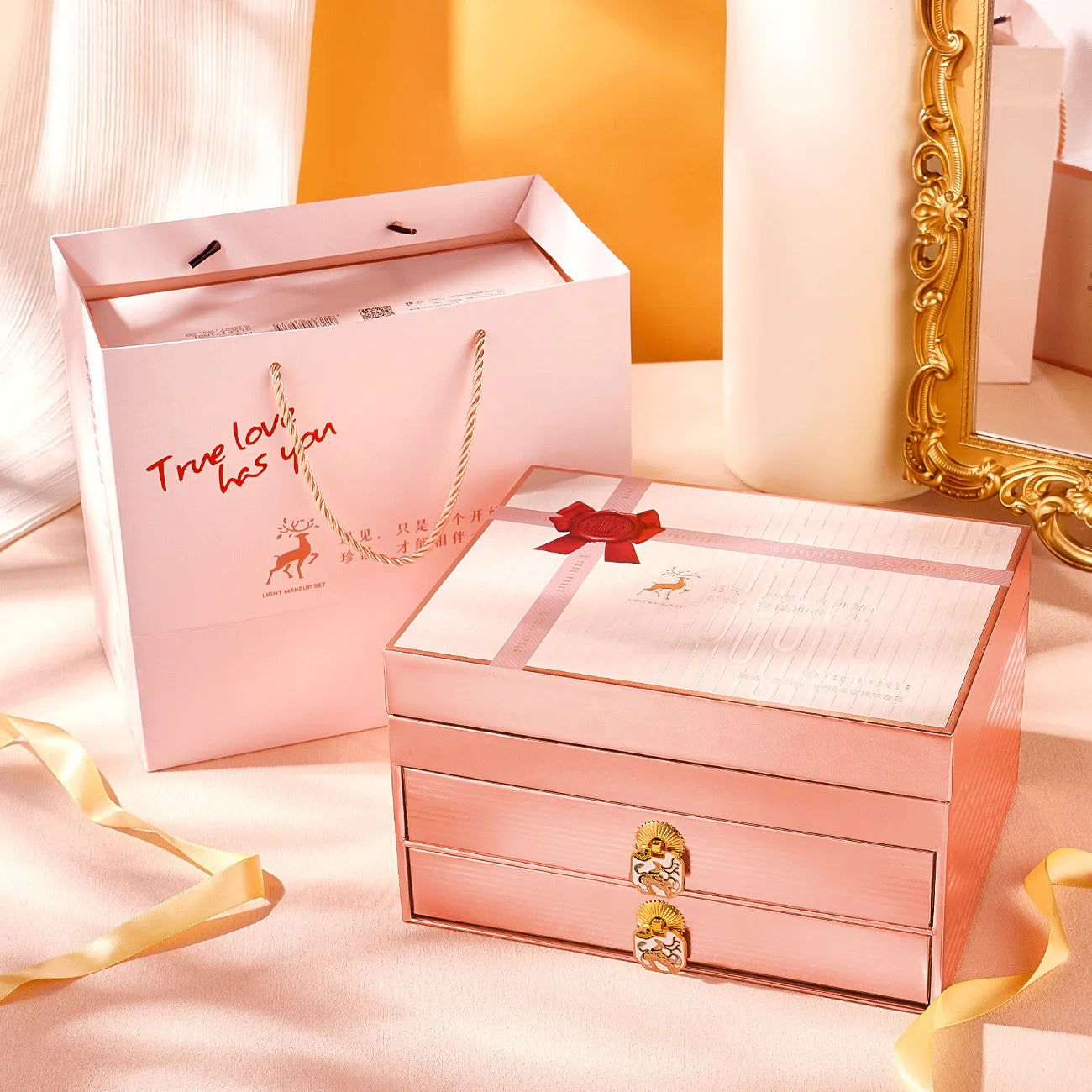 Makeup Set Cosmetics Genuine Full Set of 20 Pieces Beauty Gift Box for Birthdays and Valentine's Days Gifts