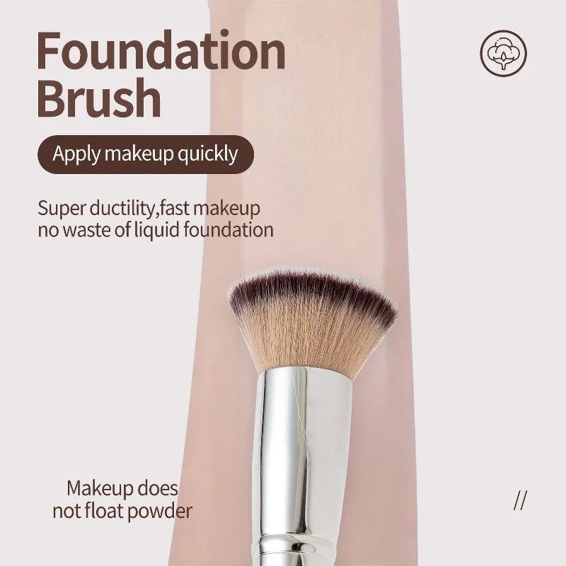 1PCS Makeup Brush with Box for Foundation Concealer Powder Blush Contour Brush Dense Soft Bristle Brush Beauty Tools