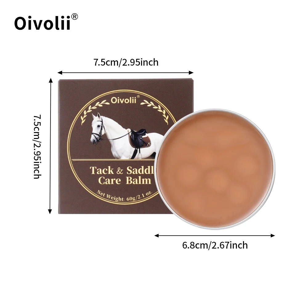 Tack And Saddle Care Balm Premium Leather Deep Conditioning Waterproof Shine Enhancer For Horse Saddle Tack Boot  Care cream