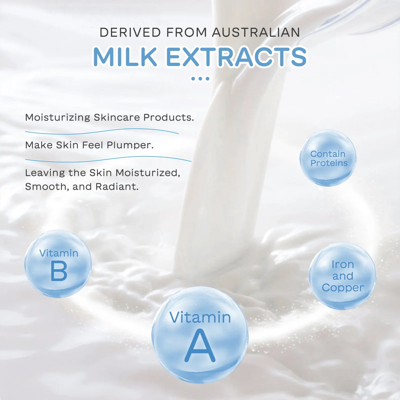 Brightening Milk Skincare 5 Piece Set Nourishing Cleanser Eye Cream Moisturizing Sunscreen Wrinkle Care
