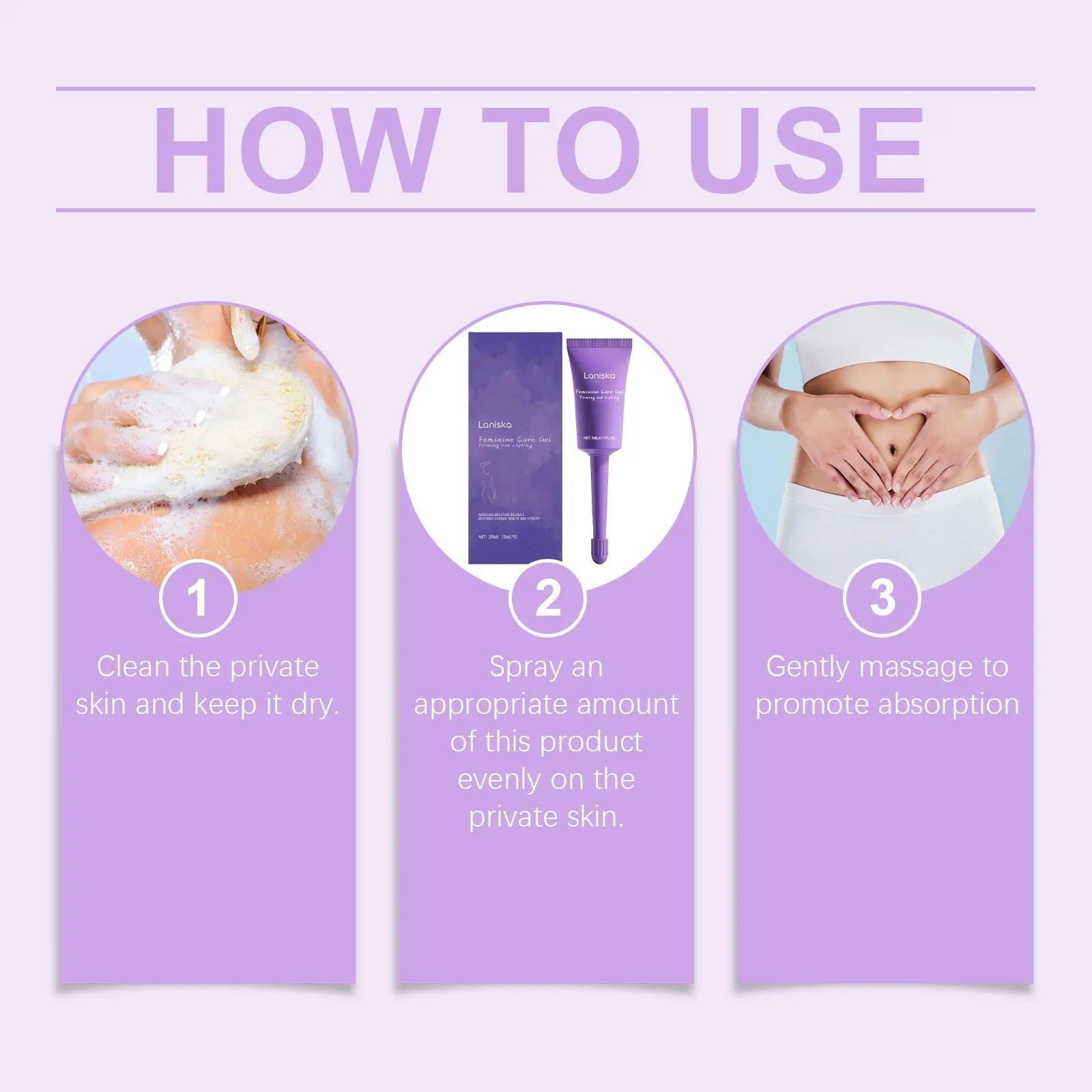 Feminine Care Gel for Private Parts Refreshing Cleansing Firming Lifting Anti Itch Feminine Private Area Personal Care Gel