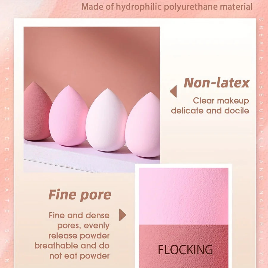 5 Bags of Beauty Eggs Makeup Sponge (Beauty Egg), Foundation Make-Up Mixed Beauty Sponge, Flawless Liquid, Cream and Powder, Mu