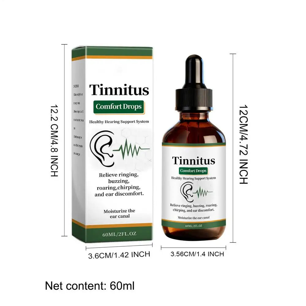 Ear Care Drops 60ml Moisturizing Soothing Solution Health Supplements for Women Men Adults Outdoor Activities Before Sleeping