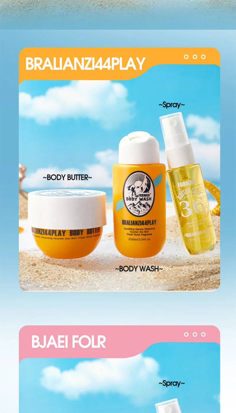 Formbo 3-in-1 Fragrance Lotion Set! Plant-Derived Fragrance That's Not Overpowering, Shea Butter Body Lotion That Won'T Cause Skin Irritation, 8-Hour Fragrance That Creates a'False Body Scent' for You, One Bottle That Provide