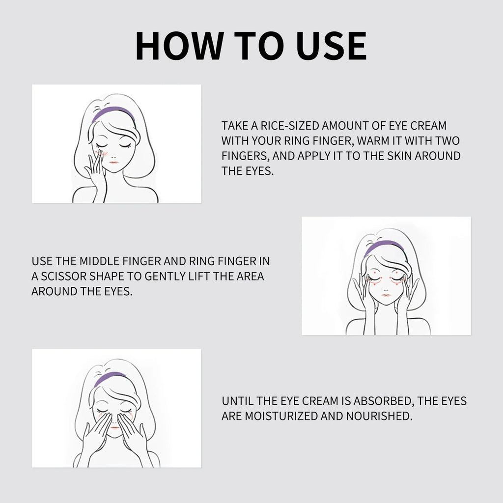 Electric Massage Eye Cream  Beauty Hyaluronic Acid Firming Fades Fine Lines Eye Care Gel Moisturizing Beauty Eye Skin Care