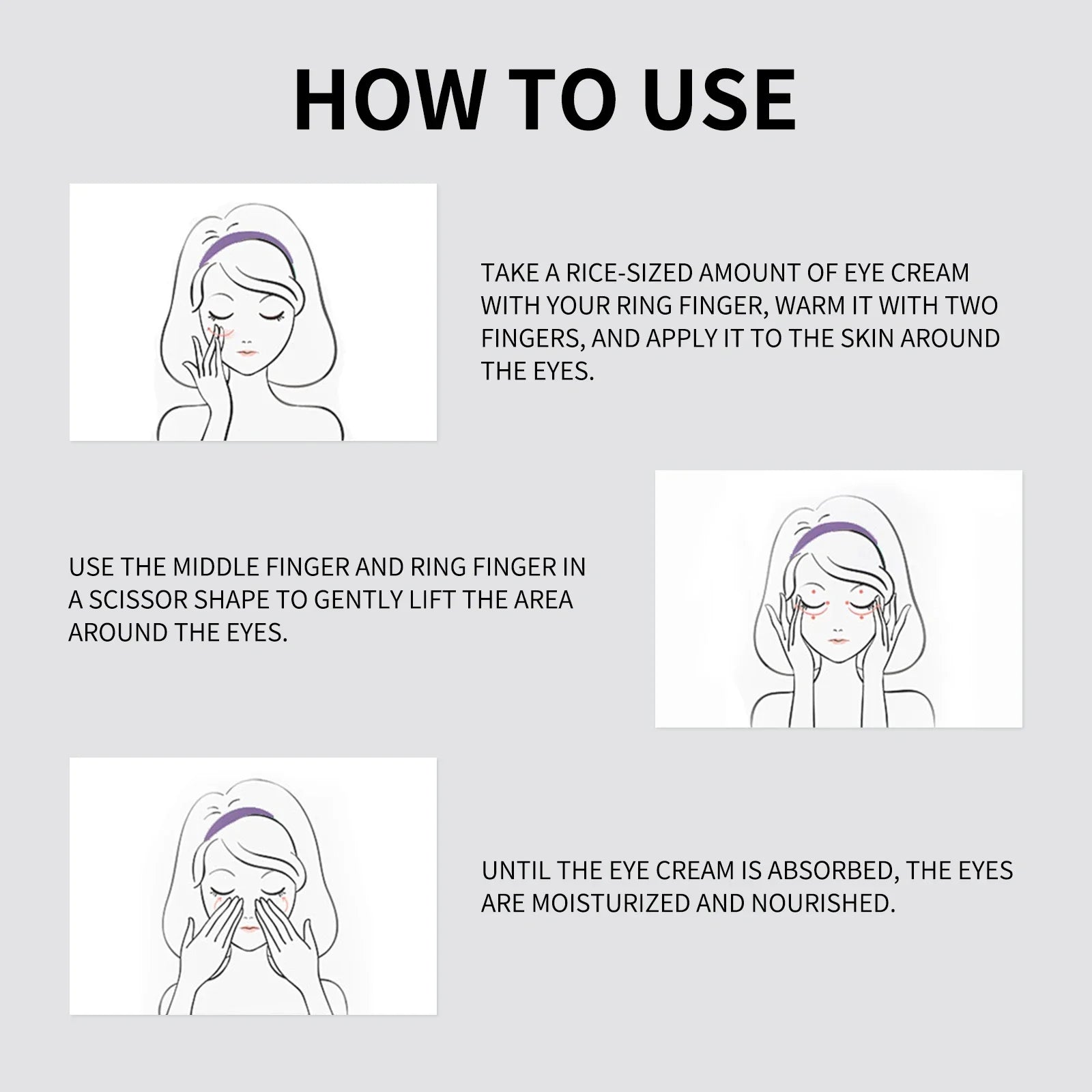Electric Massage Eye Cream  Beauty Hyaluronic Acid Firming Fades Fine Lines Eye Care Gel Moisturizing Beauty Eye Skin Care
