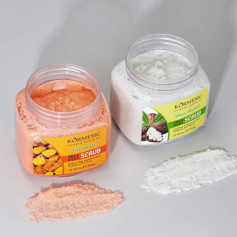 Body Scrub Cream Exfoliating Deep Cleansing Shea  Moisturizing Deep Cleansing Turmeric Milk Rose Gentle Tender  Smooth Skin Care