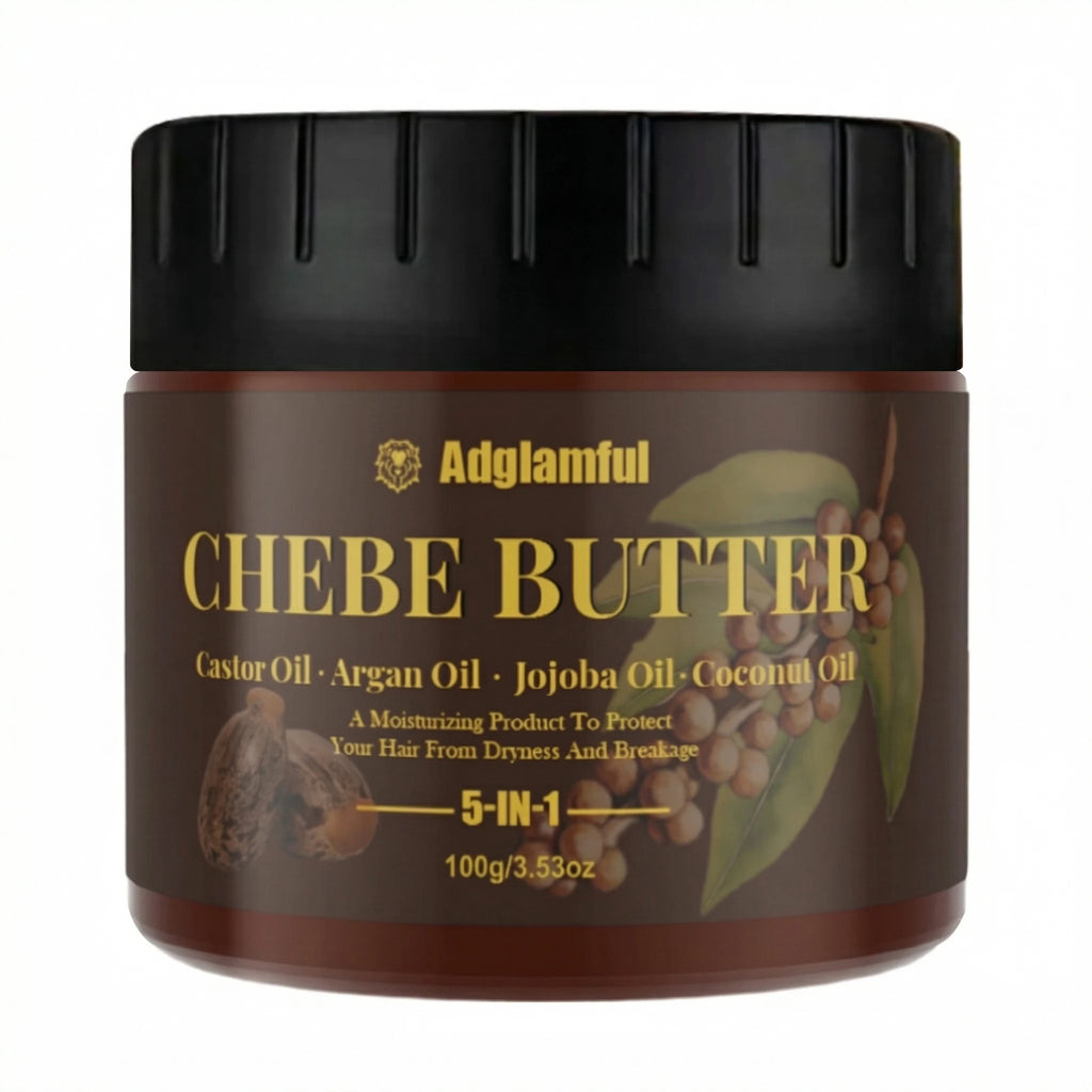 Castor Oil 5-in-1 Chebe Butter Salon-Grade Care Strengthens Hair and Prevents Breakage Deeply Moisturizes and Locks in Moisture Daily Hair Care for Women for Daily Home Use