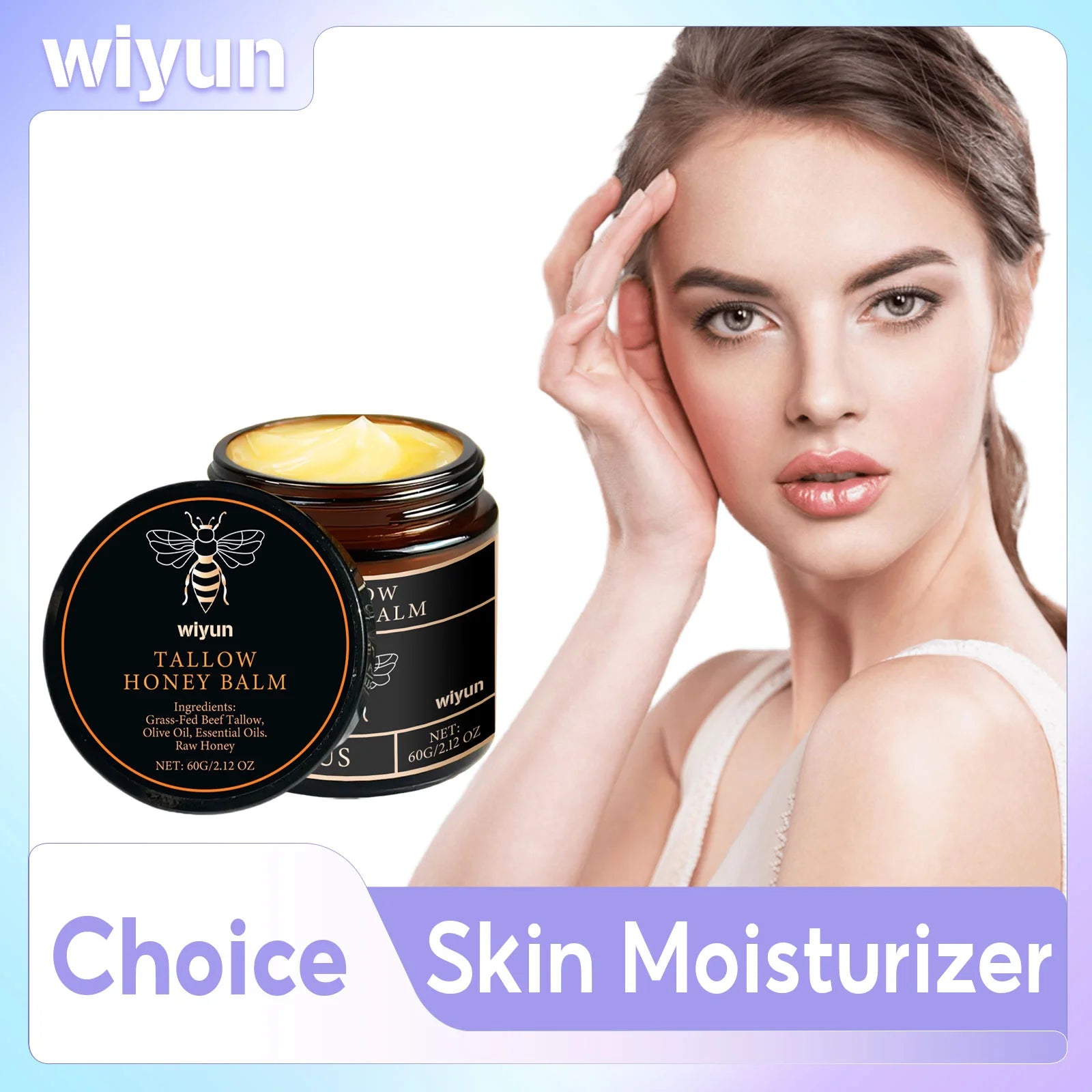 Beef Tallow Face Cream Improve Dry Dullness Lift Facial Brightening Skin Care Products Smooth Fine Lines Moisturizing Body Cream