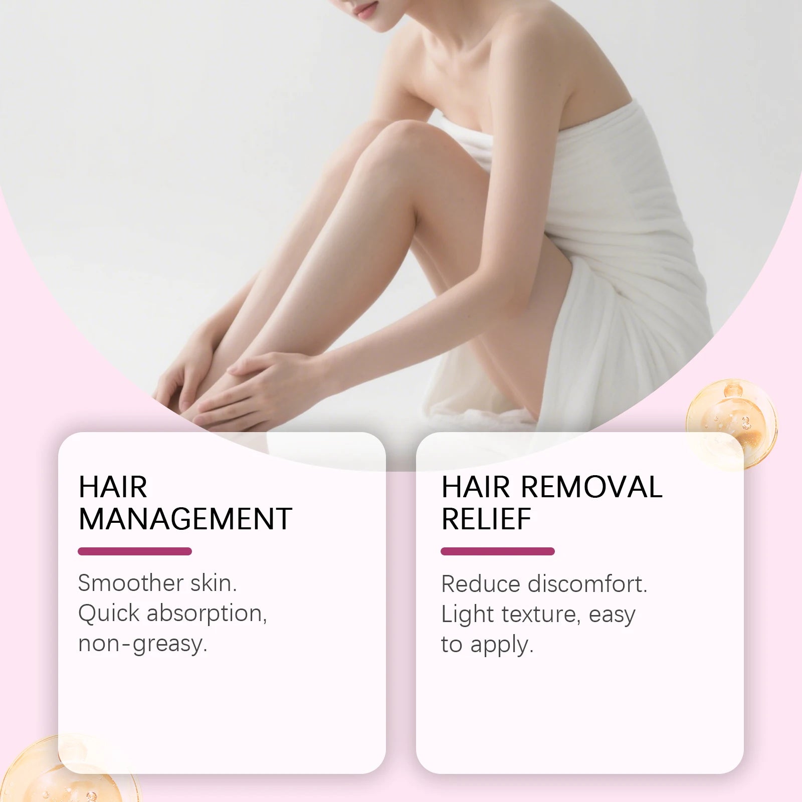 Hair Removal Care Essential Oil: Gentle Skin Care, Clean Hair Removal, Moisturizing, Daily Care Essential Oil