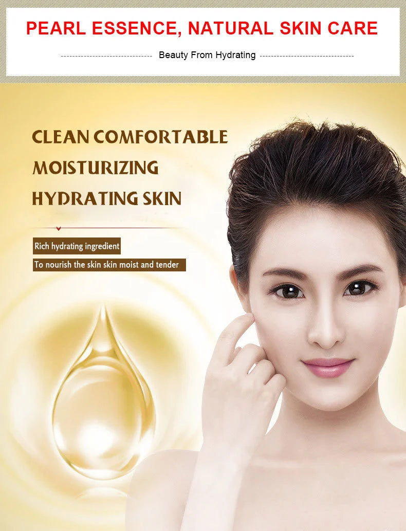 2pcs BIOAQUA Pure Pearl Face Cream Moisturizing Skin Anti Wrinkle Hydrating Facial Cream Beauty Health Skin Care