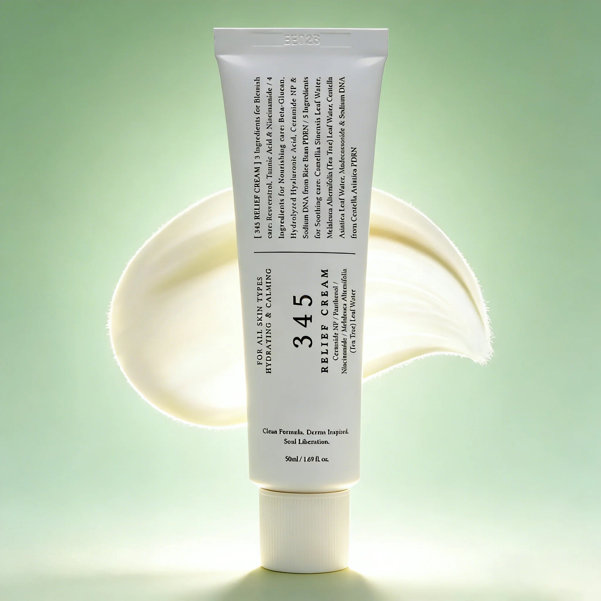 345 Gentle Daily Face Cream Lightweight Hydrating Soothing Moisturizer Non-Greasy Skin Care For Sensitive Skin