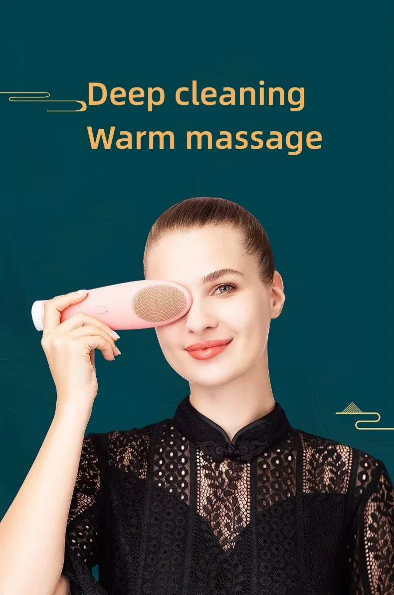 New Arrival Skin Cares Device Waterproofs Soft Silicones Facials Cleanings Brush Washings Massagers Electrics Face Cleanings