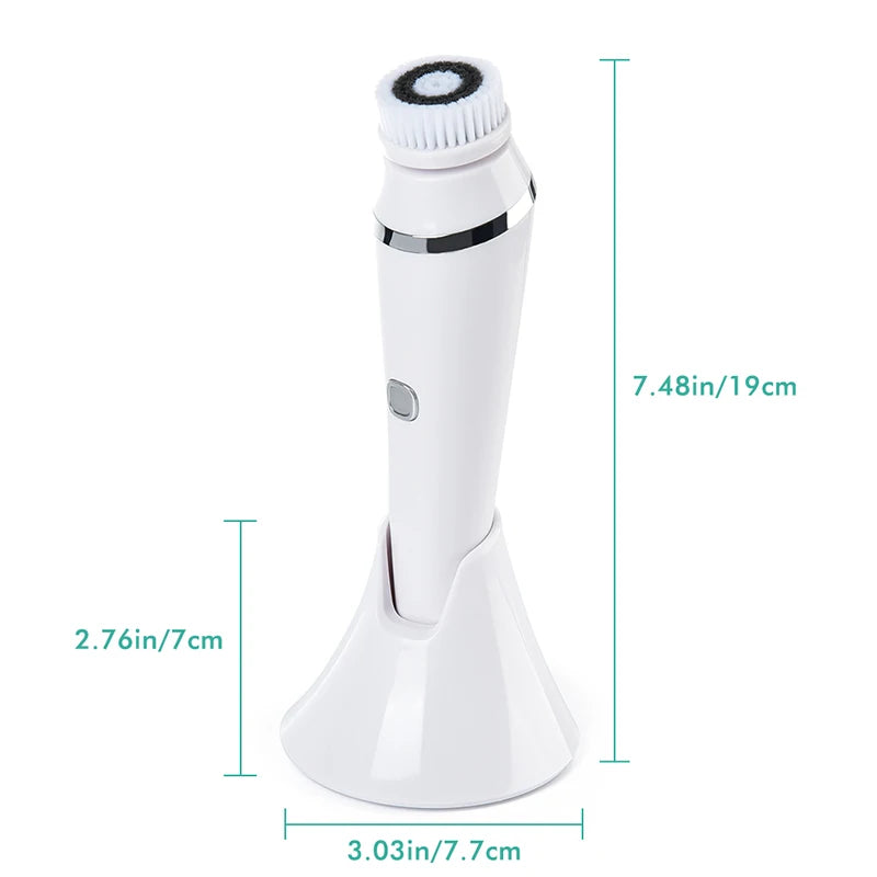 Trending Beauty Products 2022 Handheld Portable Vibration Facial Soft Brush Face Washer Facial Cleansing Brush