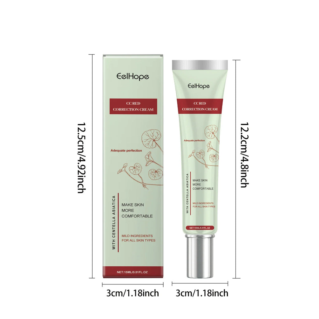Centella Asiatica CC Cream Repair Redness Damage Smoothing Moisturizing Brighten Sunscreen Concealer Skincare Makeup Foundation
