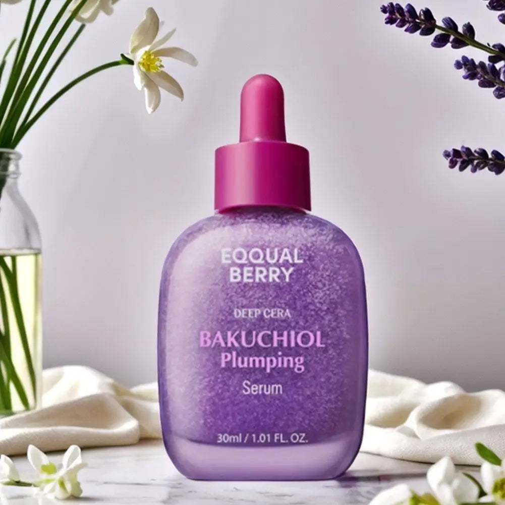 NEW EQQUALBERRY Face Care Serum Moisturizing &Nourishing Brightening Illuminating Bakuchiol Plumping Serum Skincare Beauty Tool