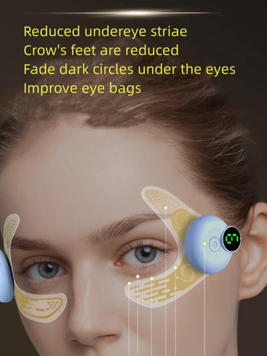 EMS Eye Mask Patch Face Eye Massager Muscle Stimulator Facial Massagers Beauty Eyes Lifting Fatigue Relief eye bags dark circles