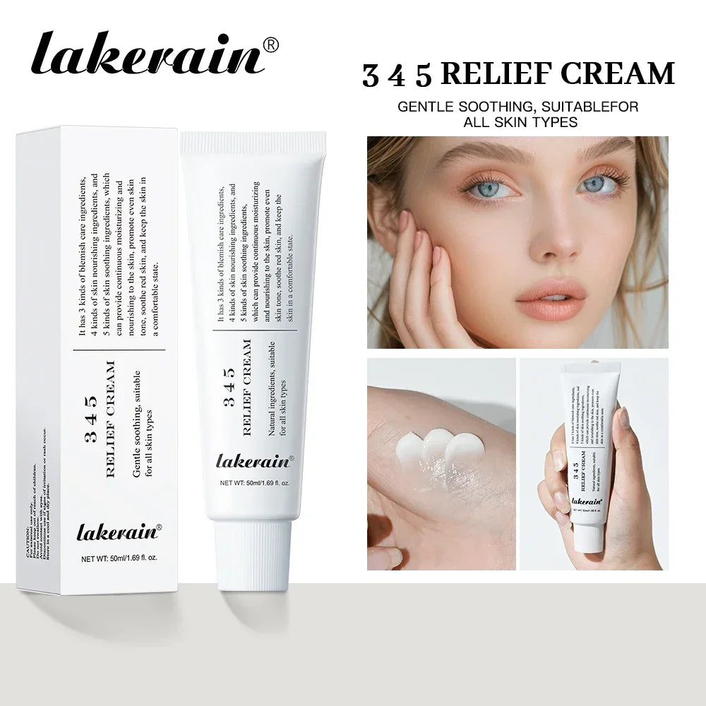 345 Relief Cream Address Blemishes Nourish Anti-sugar Anti-oxidation Soothing Care Face Lifting Beauty Moisturizer Korean Cream