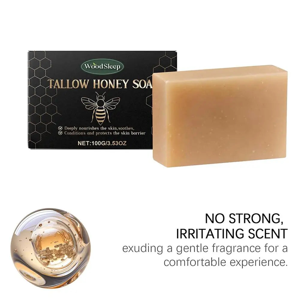 Beef Tallow Soap Bar,Natural Grass Fed Tallow Soap,Moisturizing Face Body Wash For Dry, Itchy, Sensitive Skin CareBath Soap