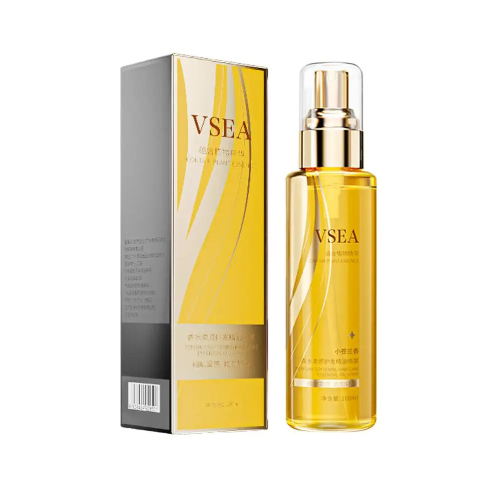 100ml Hair Care Essential Oil Spray For Women Anti Frizz Control Hair Oil Gloss Shine Fragrant Leave-In Conditioning Oil Spray