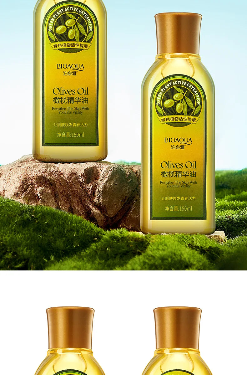 BIOAQUA Olive Oil Skin Care Cleansing Water Massage Essential Oil Hair Care Beauty Moisturizing Multifunctional Glycerin