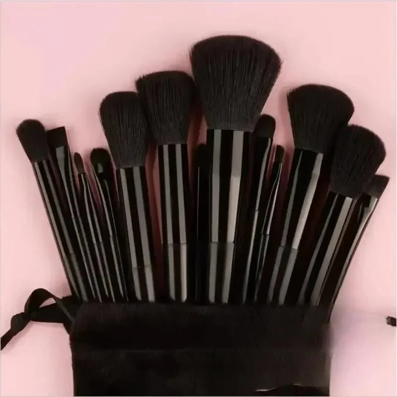 13PCS Makeup Brushes Set Eye Shadow Foundation Women Cosmetic Brush Eyeshadow Blush Beauty Soft Tools Bag Makeup Brush Set