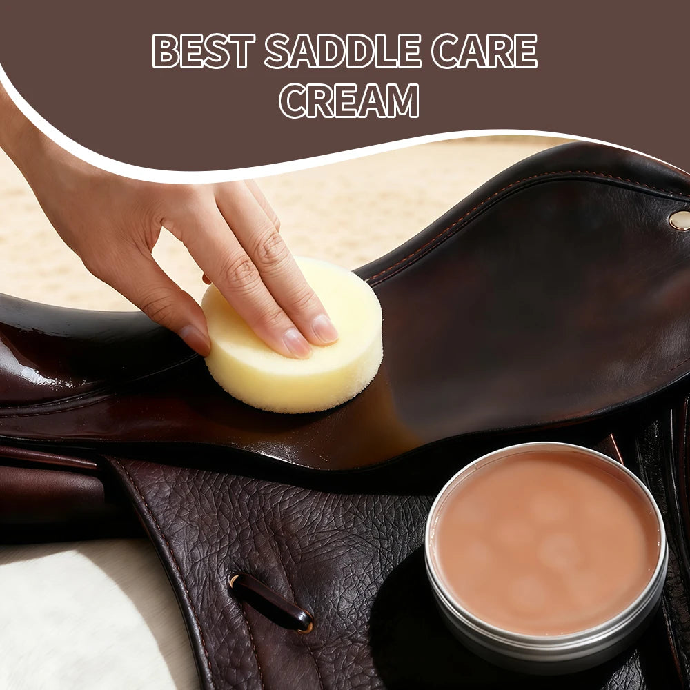 Tack And Saddle Care Balm Premium Leather Deep Conditioning Waterproof Shine Enhancer For Horse Saddle Tack Boot  Care cream
