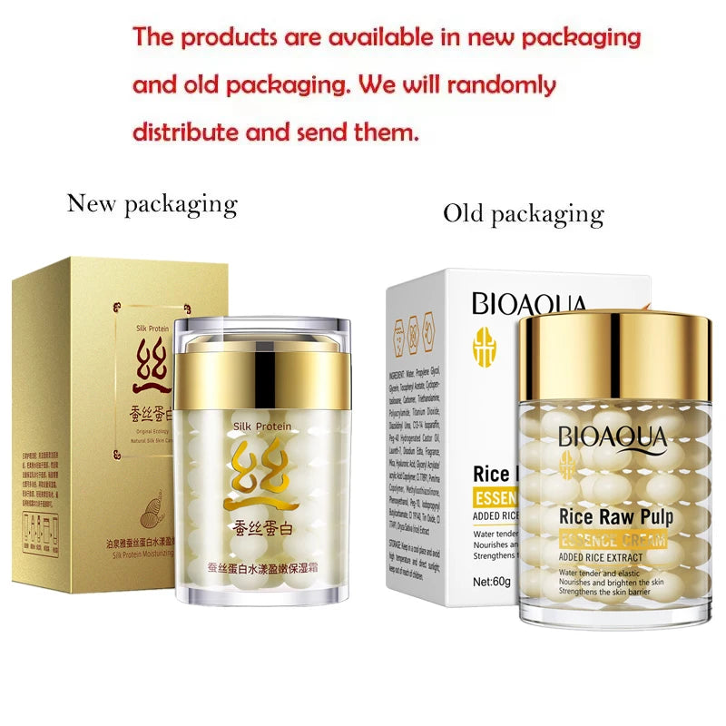 BIOAOUA Rice deep Moisturizing Essence Cream brightning hydrating face cream firming Rejuvenating Cream skin care for women