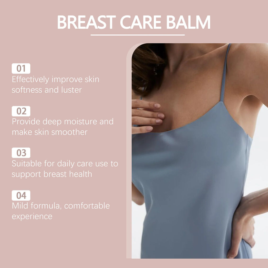 Breast Care Balm Effective Anti-Sagging Chest Lift Soothing Plump Breast Cream for Women Enhance Softness Luster Sexy Body Care