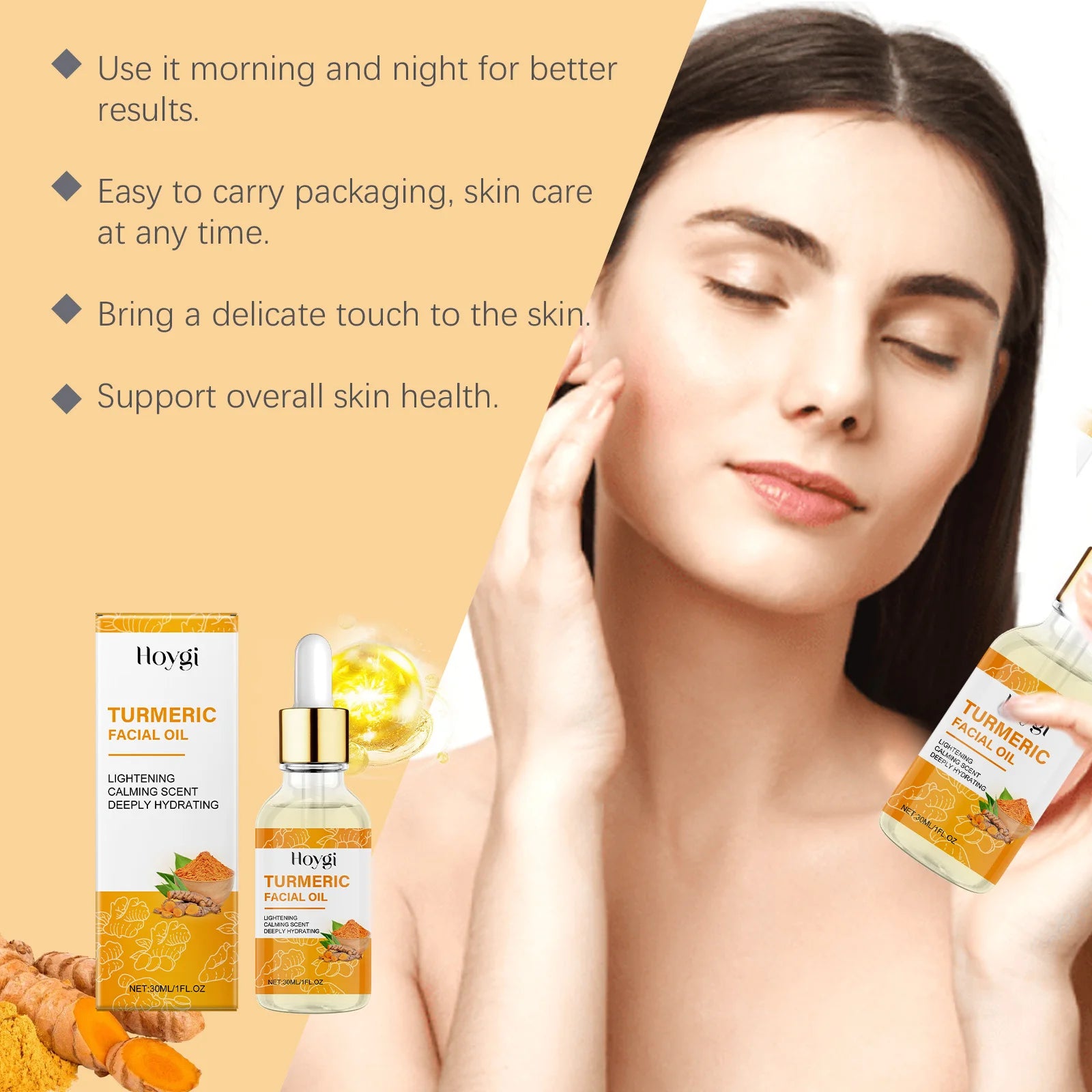 Turmeric Facial Essential Oil Repair Firming Deep Cleansing Soap Even Skin Tone Cream for Face Reduce Dullness Nourish Skin Care