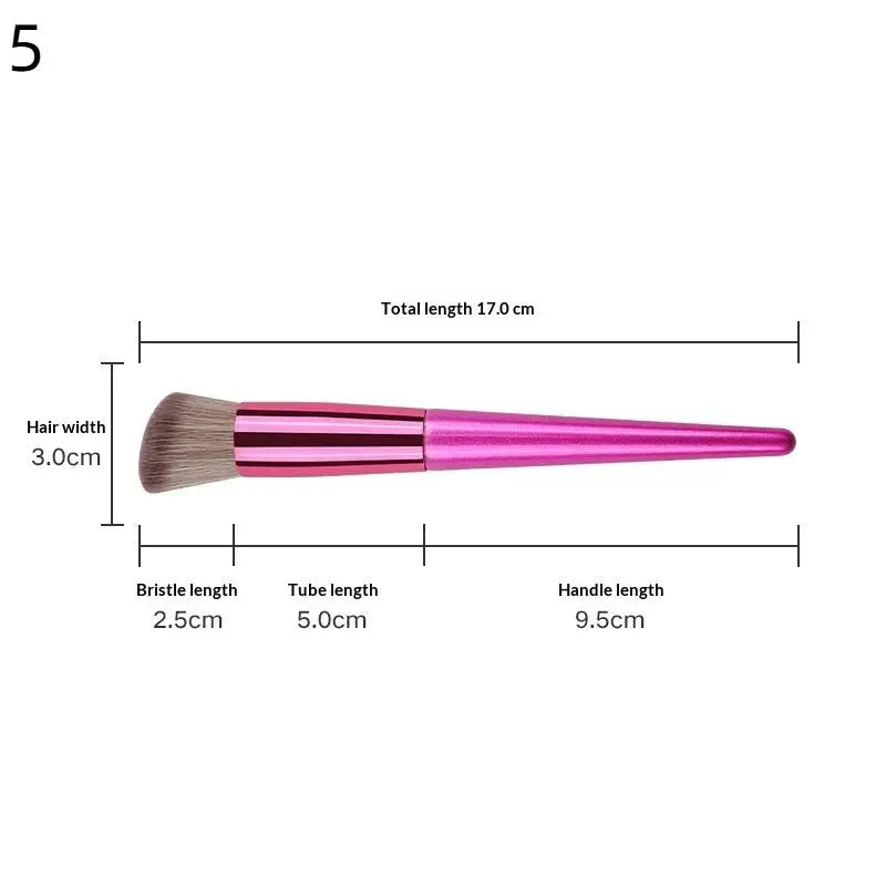 Makeup Brush - Premium Quality Cosmetic Brushes For Face And Eyes Foundation Powder BB Cream Blush