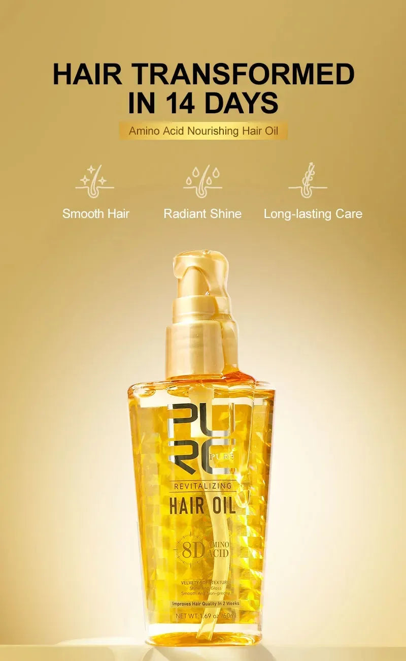 Moroccan Hair Care Essential Oil Nourishes Hair Nut Oil Smooths Brightens Softens Hair essence Repairs Scalding Damage Hairy Dry