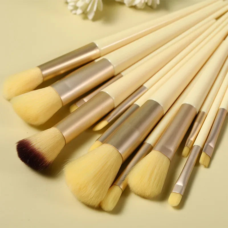 13PCS Makeup Brushes Set Eye Shadow Foundation Women Cosmetic Brush Eyeshadow Blush Beauty Soft Tools Bag Makeup Brush Set