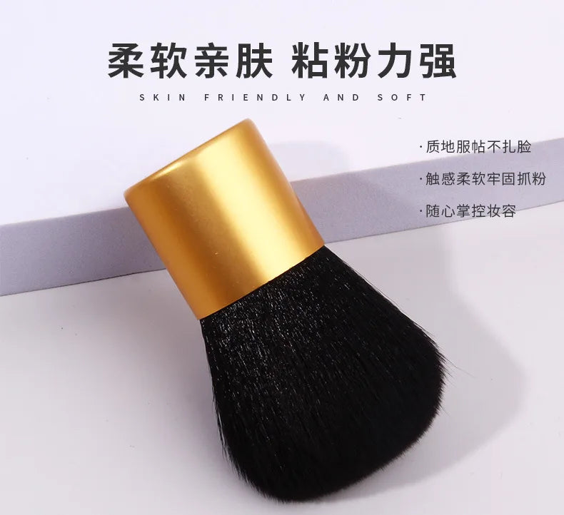Makeup Brush Beauty Tool - 1Pcs Foundation, Blush, Concealer, Contour, Highlight, Cheek Brush for Blending, Round Angled Top