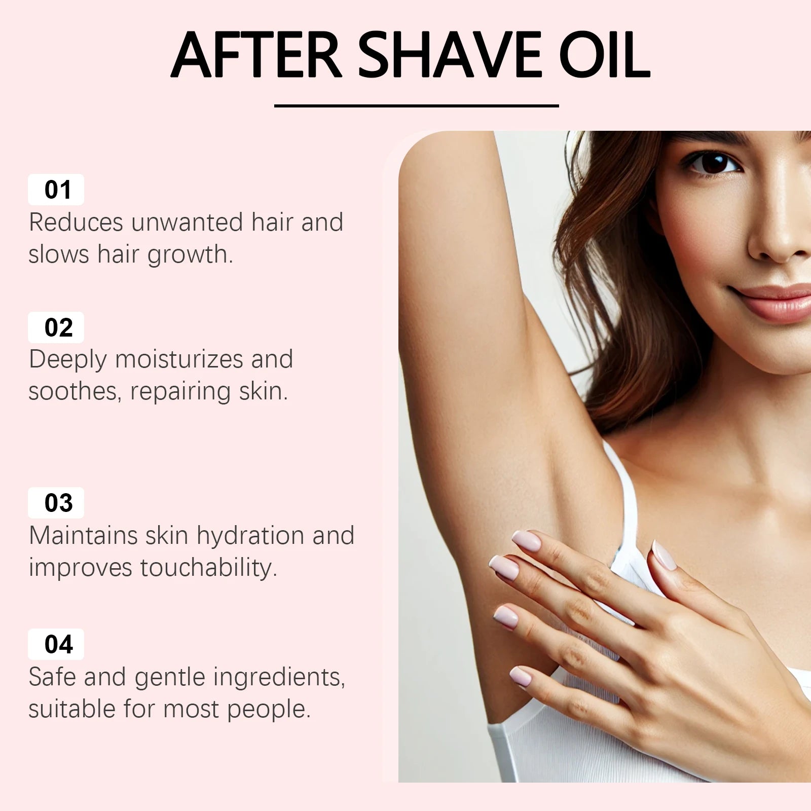 Hair Removal Shaving Care Esential Oil Deeply Hydrating and Nourishing Skin Strawberry Serve After Shave Oil for Women 90ml