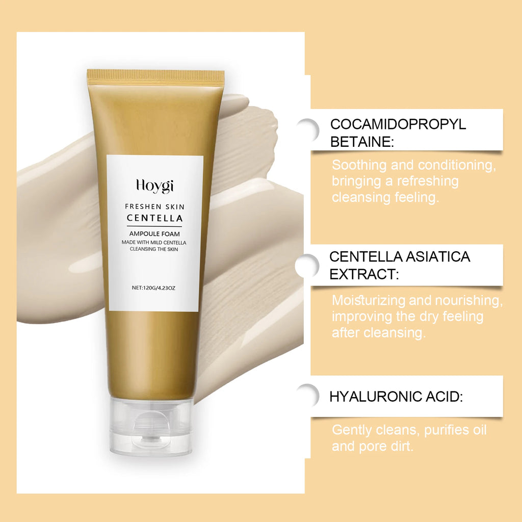 Centella Skin Care Set Centella Serum Face Wash Cleansing Oil Facial Care Set Soothing Refreshing Smooth Glowing Face Essence