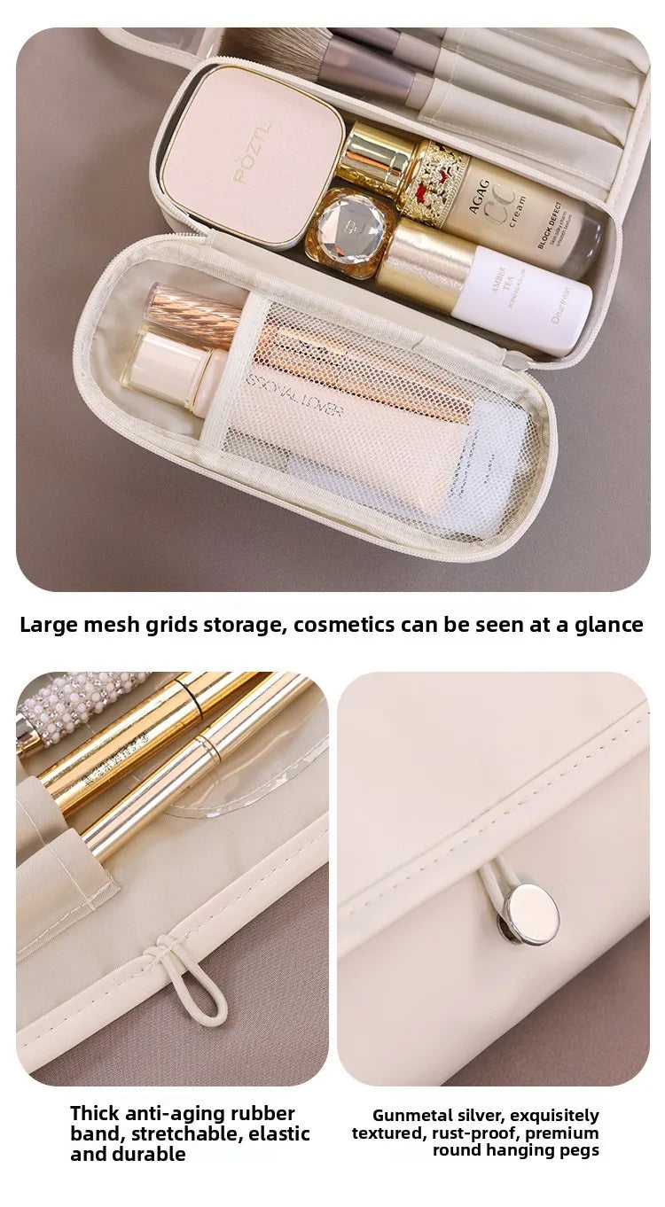 New Arrival: Multifunctional Foldable Portable Professional PU Makeup Brush Organizer Bag with High "Beauty Value"