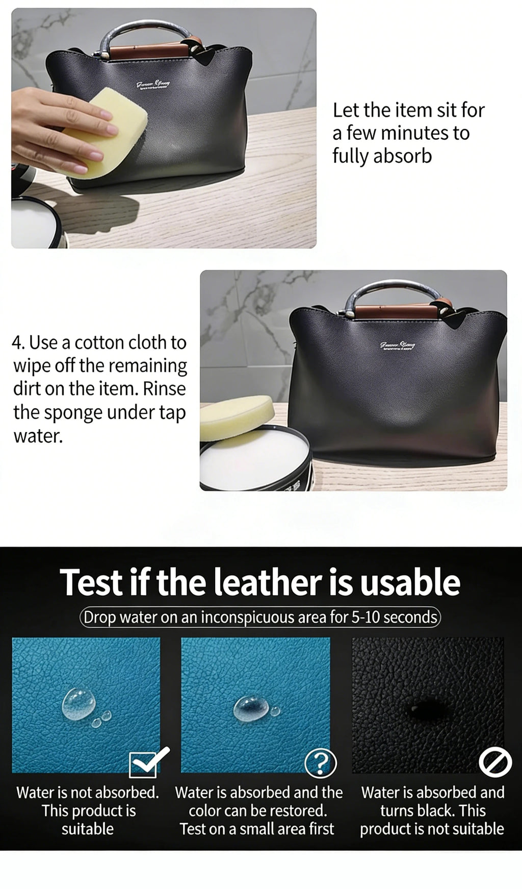 Leather Interior Care, Cleaning Cream, Leather Clothing Bags, Leather Shoe Renovation Care, Multifunctional Cleaning Cream