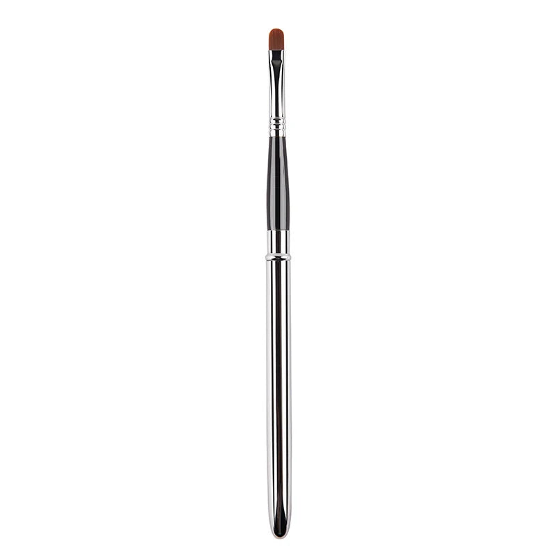 New Portable Retractable Makeup Brush-Eyeshadow Lip Gloss Tool with Adjustable Lips Brush & Protective Cover for Beauty Cosmetic