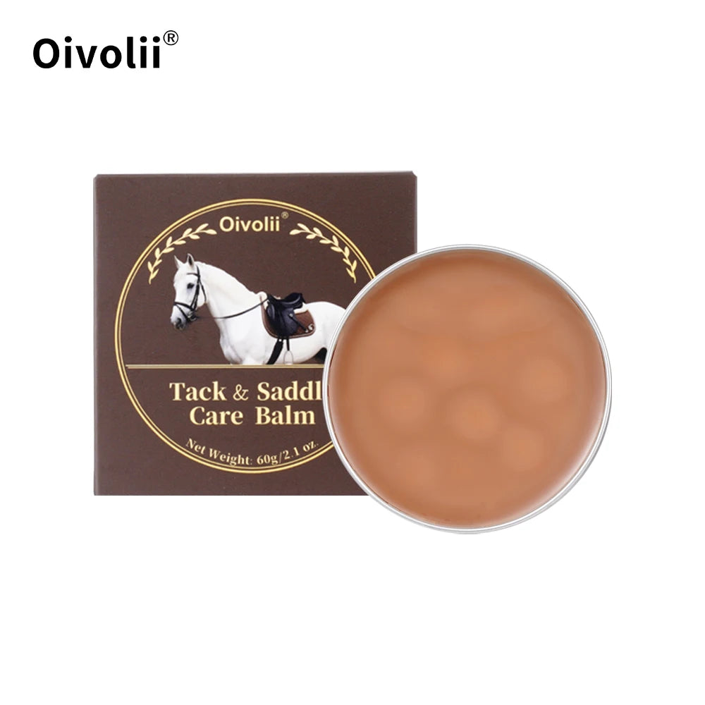 Tack And Saddle Care Balm Premium Leather Deep Conditioning Waterproof Shine Enhancer For Horse Saddle Tack Boot  Care cream