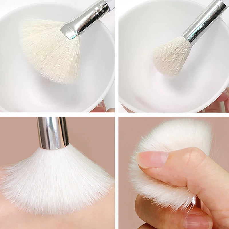 Soft-Bristled Facial Cleansing and Massage Brush – Portable Skincare Tool for Face Washing and Mask Application