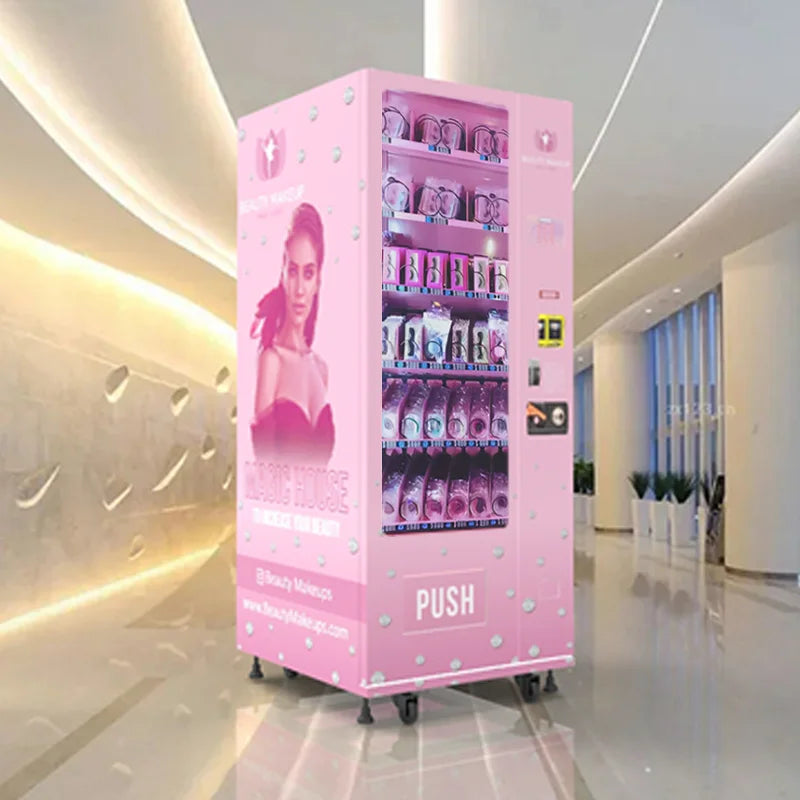 Customized 24-Hour Small Beauty Vending Machine Skincare & Cosmetic Vending Machine with Refrigeration Fresh‑Keeping Function