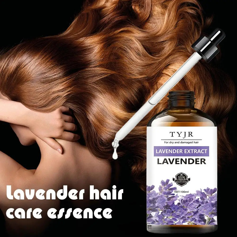 Lavender Hair Oil Hair Serum For Dry Damaged Hair, Nourishing Scalp Oil With Lavender Extract, Smooth & Shiny Hair Care Oil