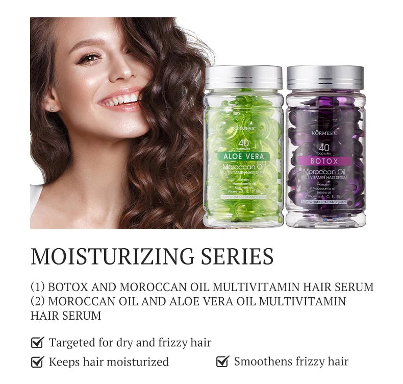 Best-Selling Multi-Vitamin Hair Care Essential Oil with Long-Lasting Fragrance and Smooth Texture Kormesic Hair Serum