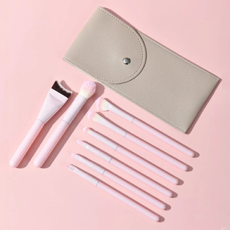 1/8 PCS Makeup Brushes Set Eye Shadow Foundation Women Cosmetic Brush Eyeshadow Blush Beauty Soft Hair Make Up Tools With Bag
