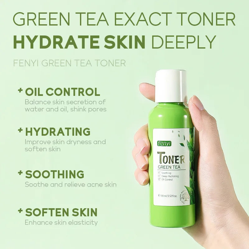 Facial Products Kit Sakura / Green Tea Face Cream Nourishing Skin Face Serum Smoothing Eye Cream Skincare Korean Cosmetic