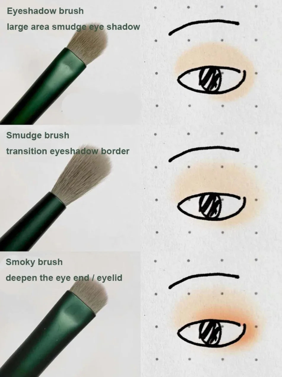 13PCS Makeup Brushes Set Eye Shadow Foundation Women Cosmetic Brush Eyeshadow Blush Beauty Soft Tools Bag Makeup Brush Set