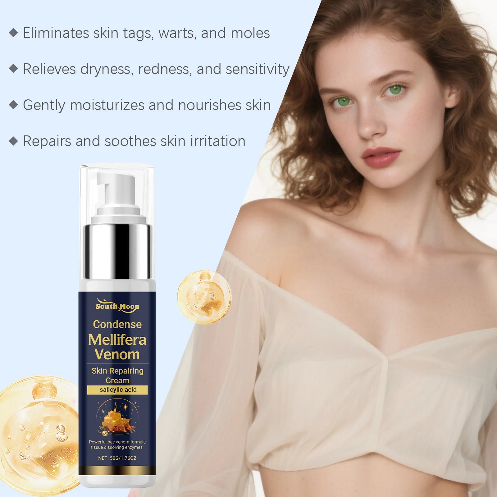 Skin Care Cream for Body Cleansing, Gentle Care, Moisturizing and Smoothing of The Skin