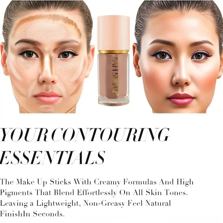 2026 Beauty Glazed 2 Color Liquid Contouring To Enhance The Facial Contour,Waterproof ,Matte,V-face Shaping Contour Face Makeup
